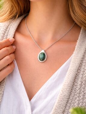 Sterling Silver‎ Labrodite Cabochon